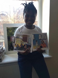 Tatum enjoying her books. Thank you for sending me this wonderful picture of yourself.